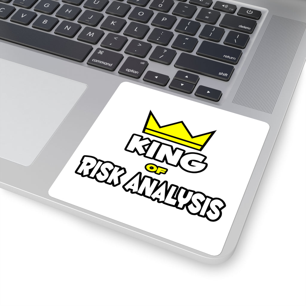 King of Risk Analysis - Square Stickers