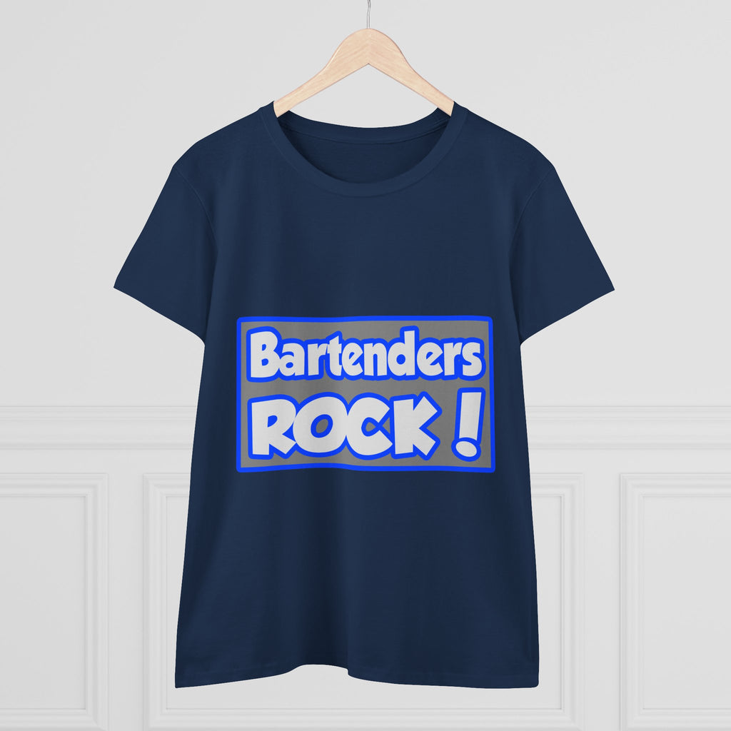 Bartenders Rock! - Women's Midweight Cotton Tee