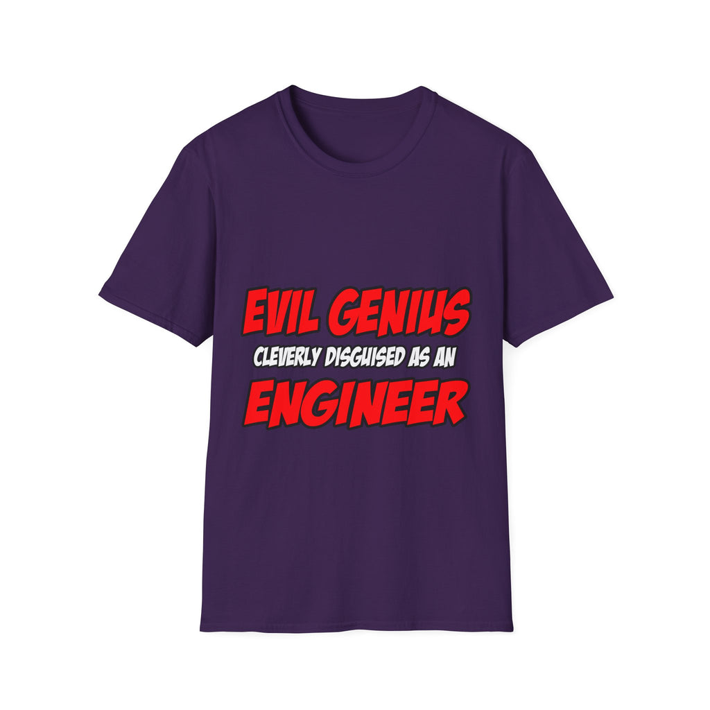 Evil Genius...Engineer - Unisex Softstyle T-Shirt
