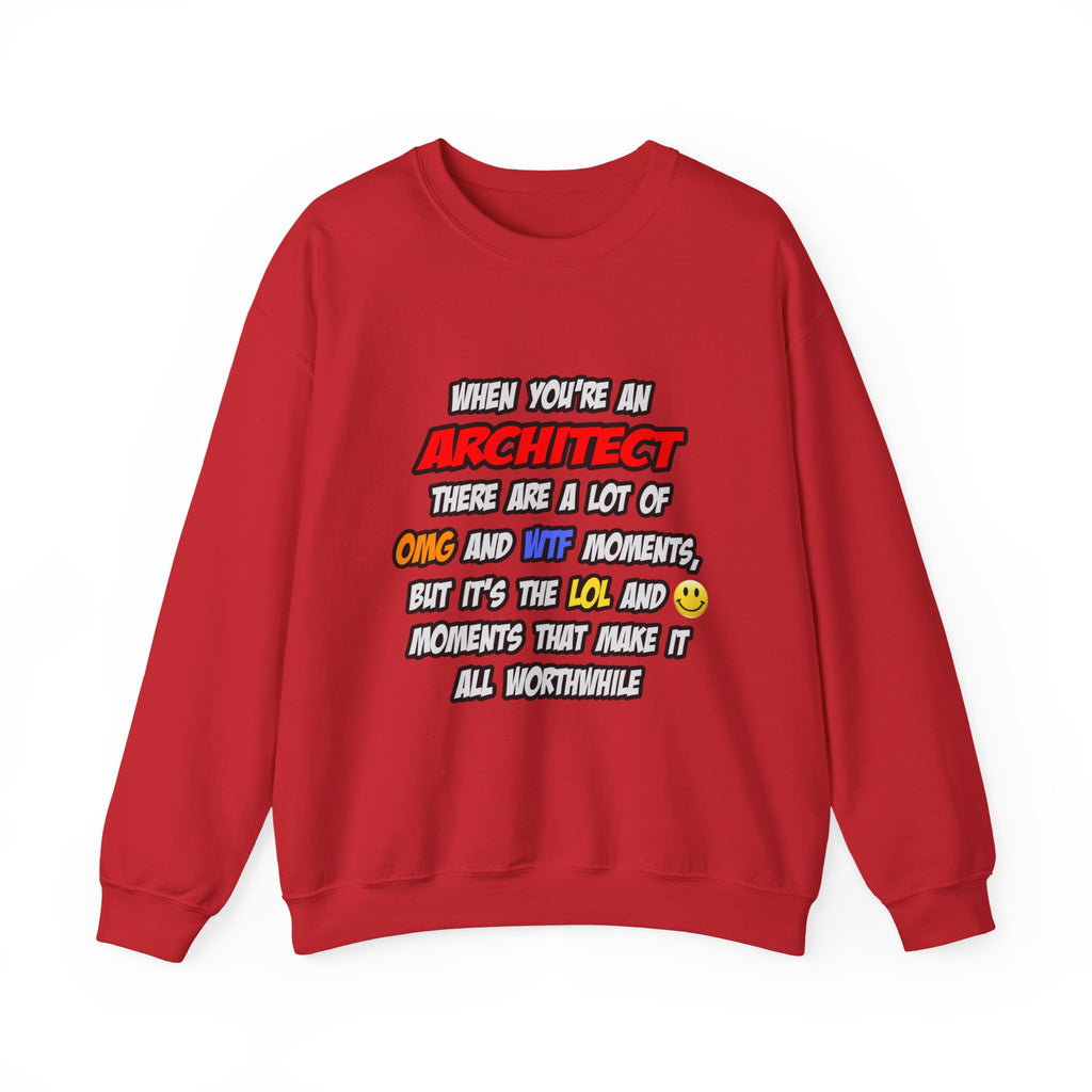 Architect .. OMG WTF LOL - Unisex Heavy Blend™ Crewneck Sweatshirt
