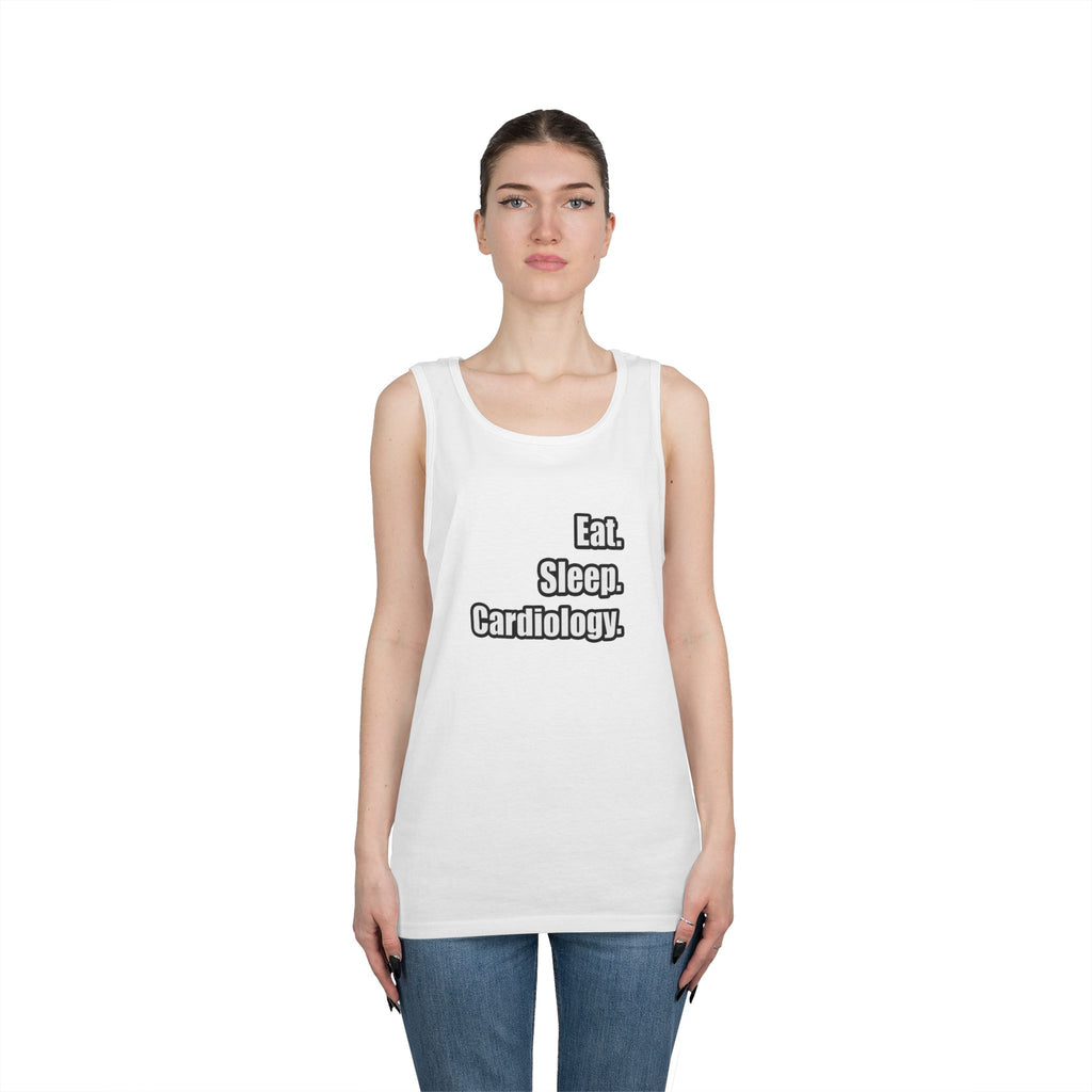 Eat. Sleep. Cardiology - Unisex Heavy Cotton Tank Top