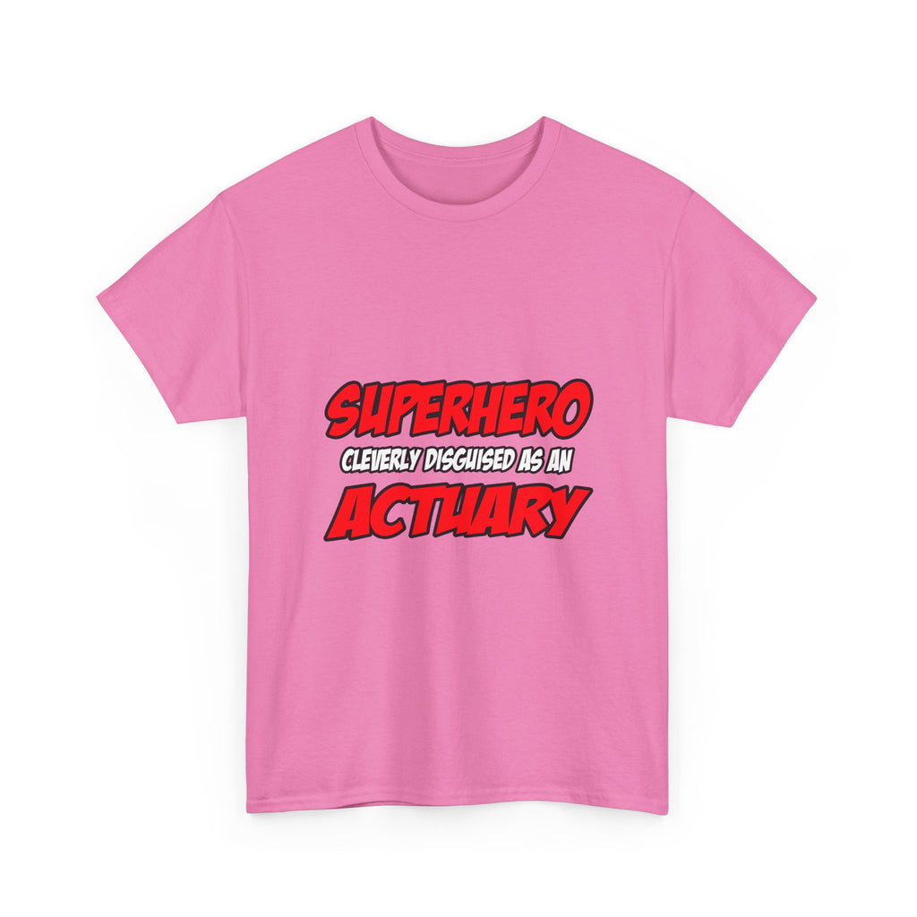 Superhero...Actuary - Unisex Heavy Cotton Tee