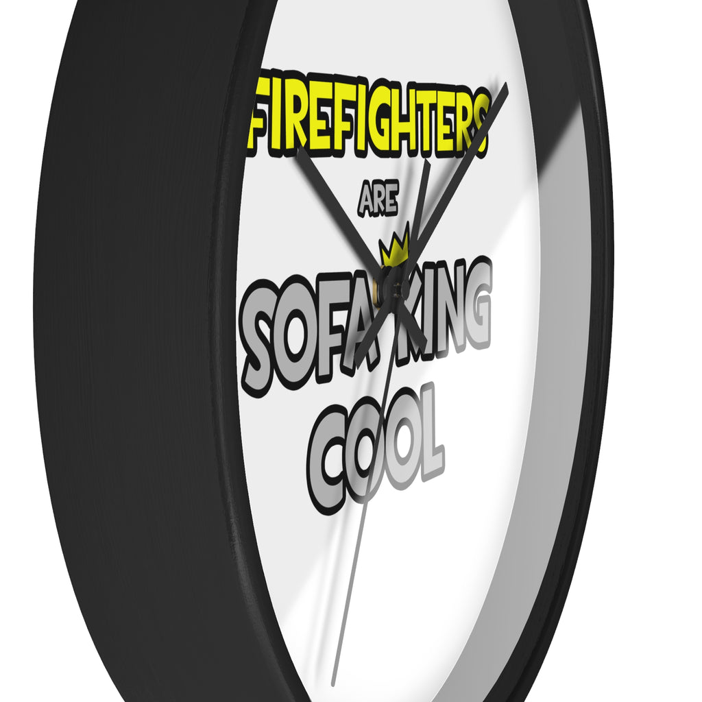 Firefighters Are Sofa King Cool - Wall Clock