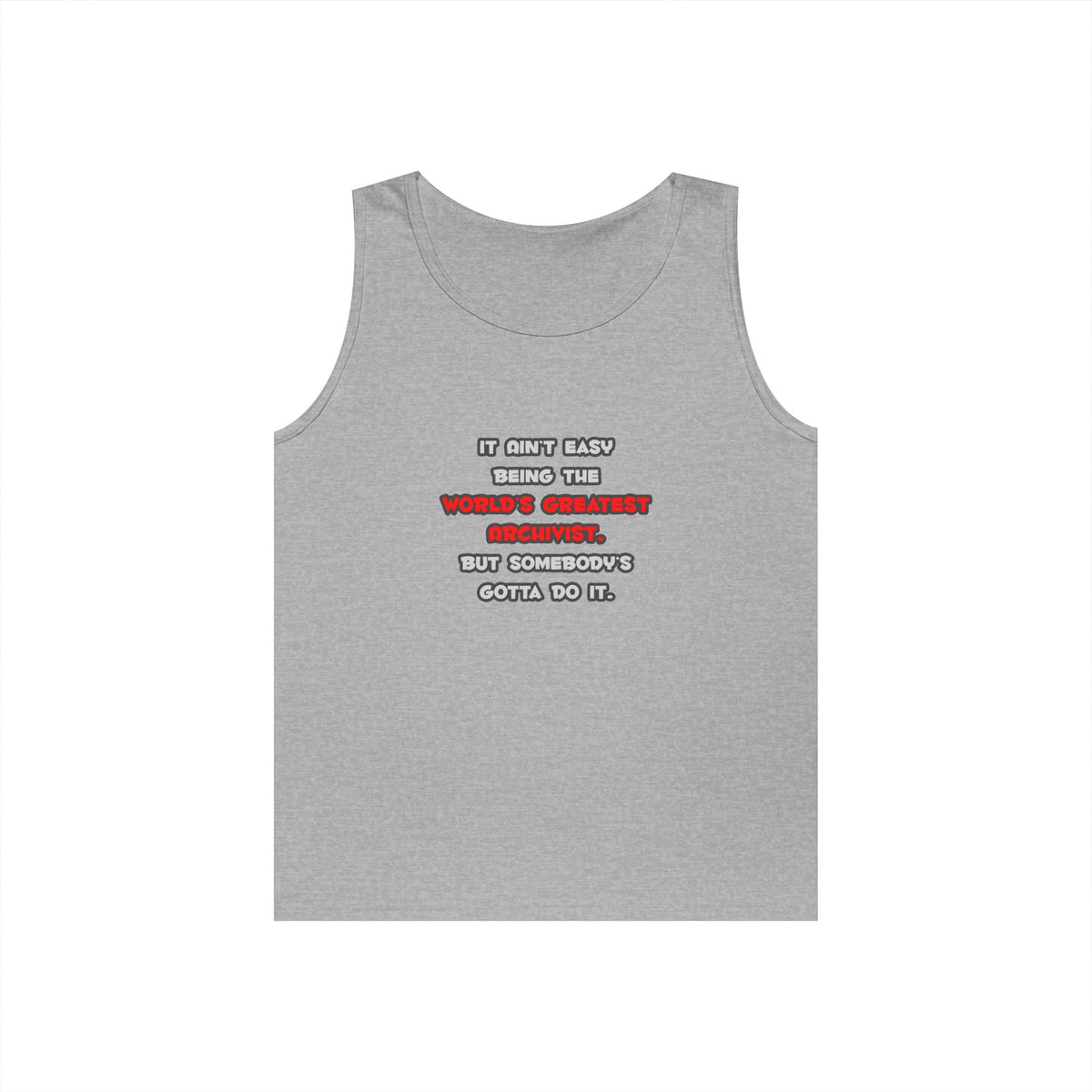 World's Greatest Archivist Joke - Unisex Heavy Cotton Tank Top