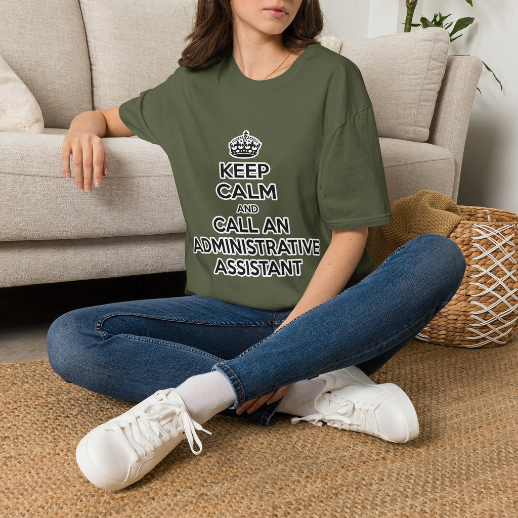 Keep Calm and Call an Administrative Assistant - Unisex Softstyle T-Shirt