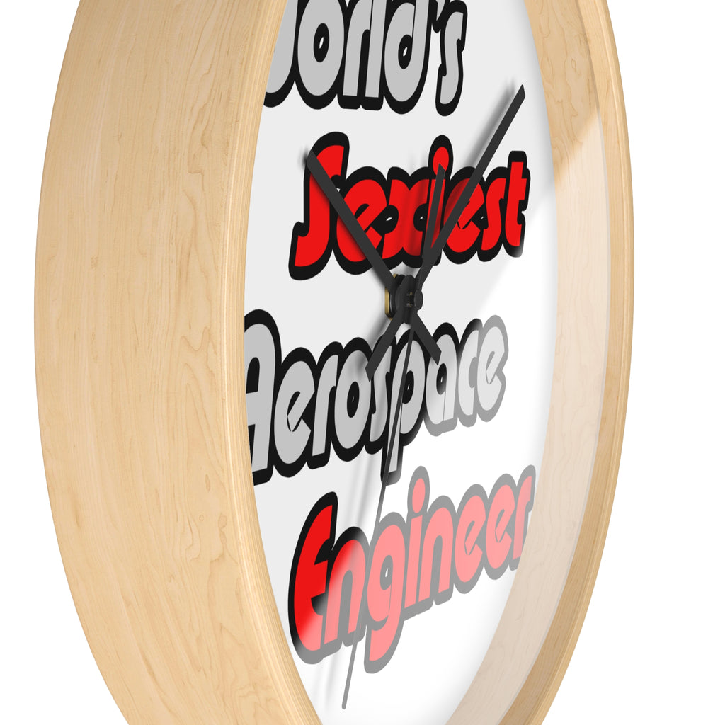 World's Sexiest Aerospace Engineer - Wall Clock