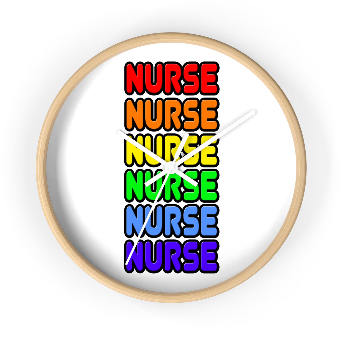 Rainbow Nurse - Wall Clock