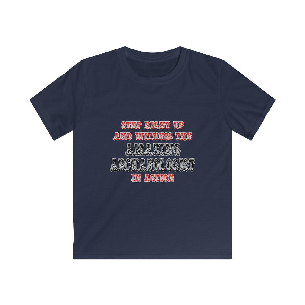 Amazing Archaeologist In Action - Kids Softstyle Tee