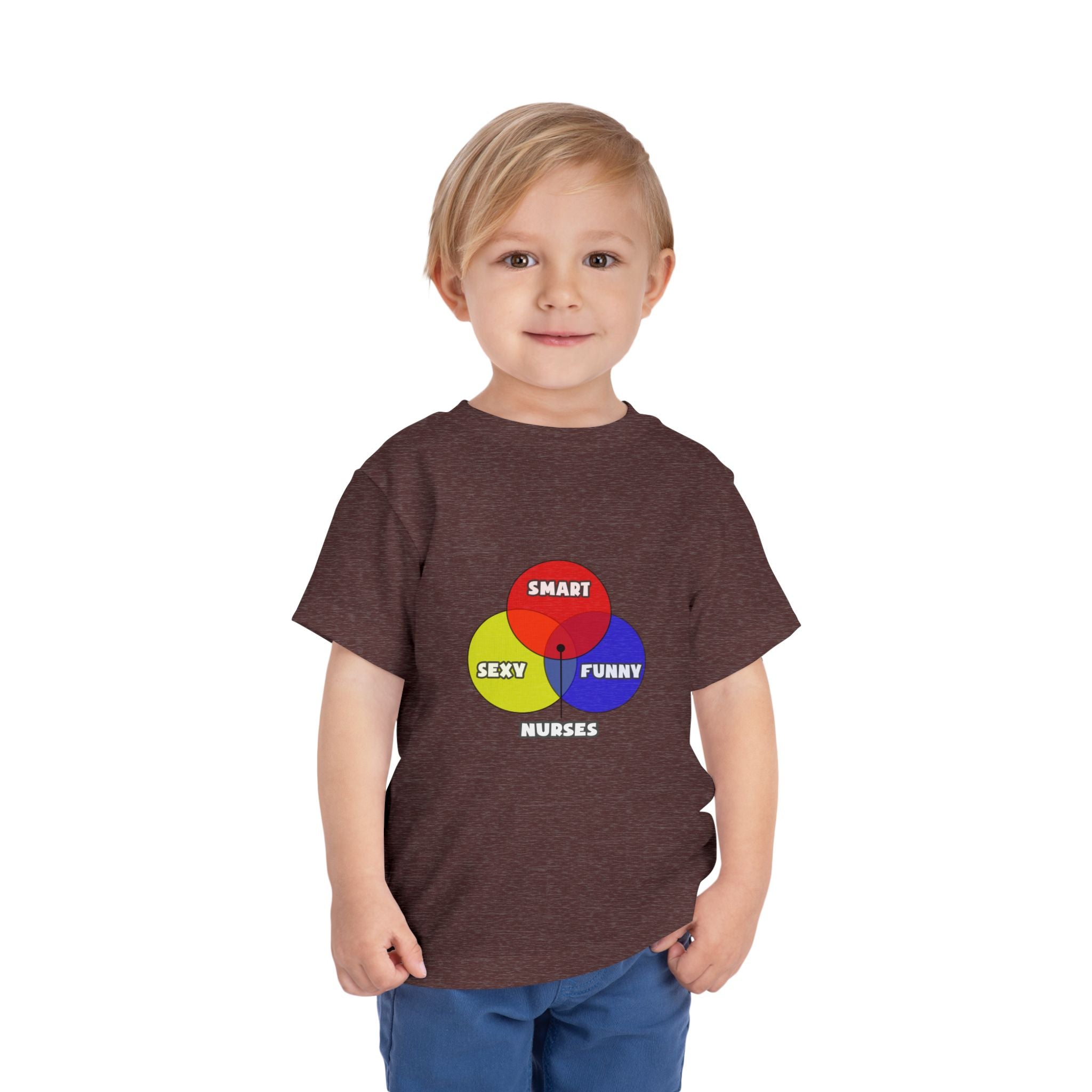 Venn Diagram .. Nurses - Toddler Short Sleeve Tee