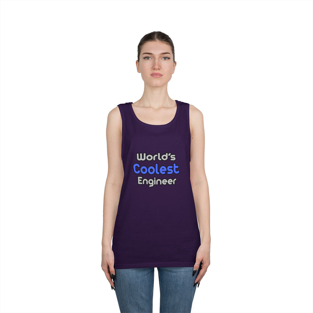 World's Coolest Engineer - Unisex Heavy Cotton Tank Top