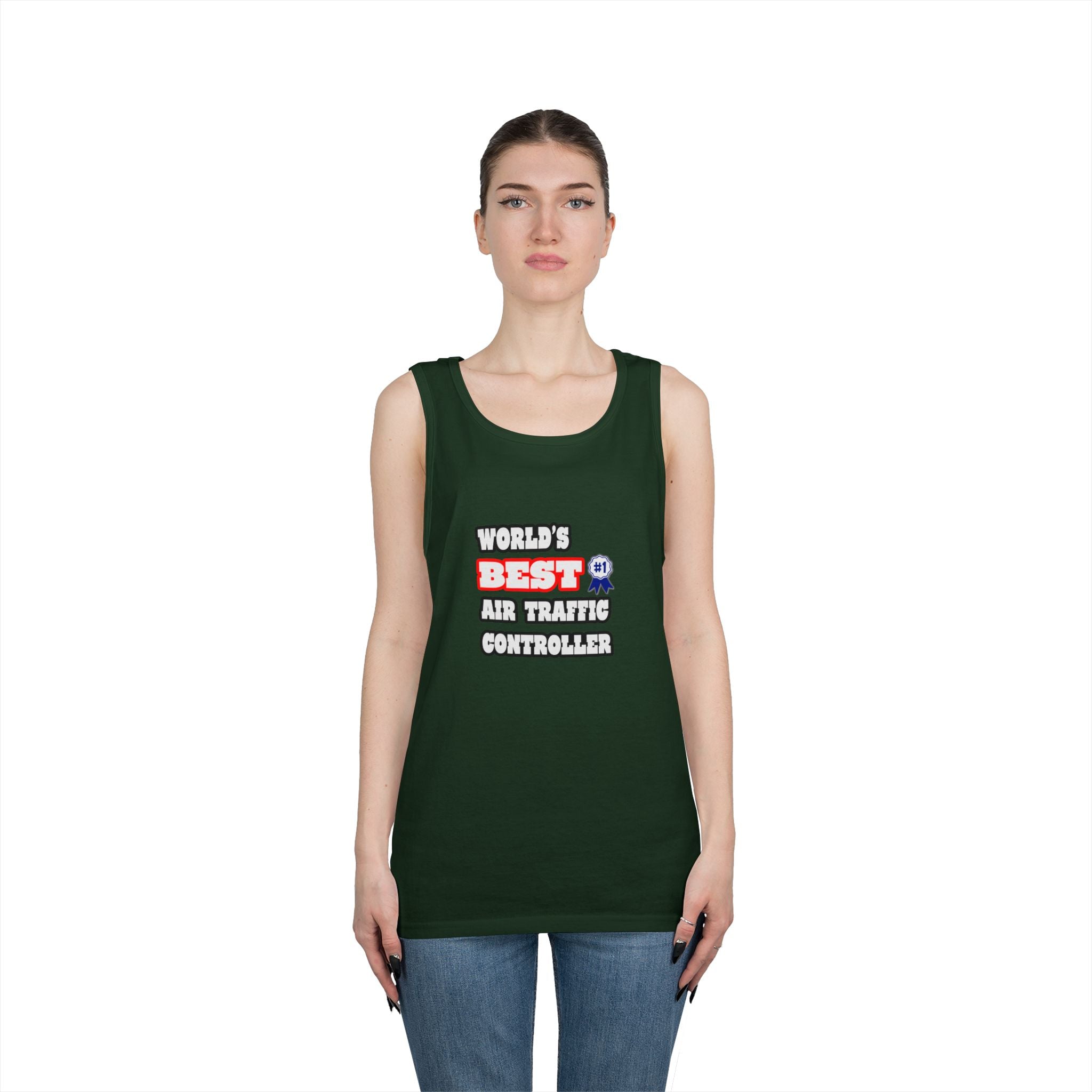 World's Best Air Traffic Controller - Unisex Heavy Cotton Tank Top