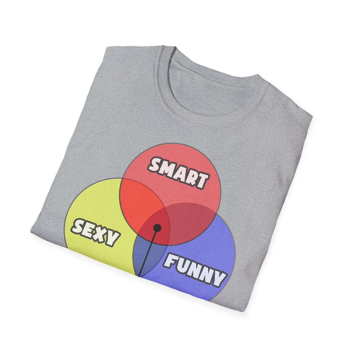 Venn Diagram .. Electrical Engineers - Unisex Softstyle T-Shirt