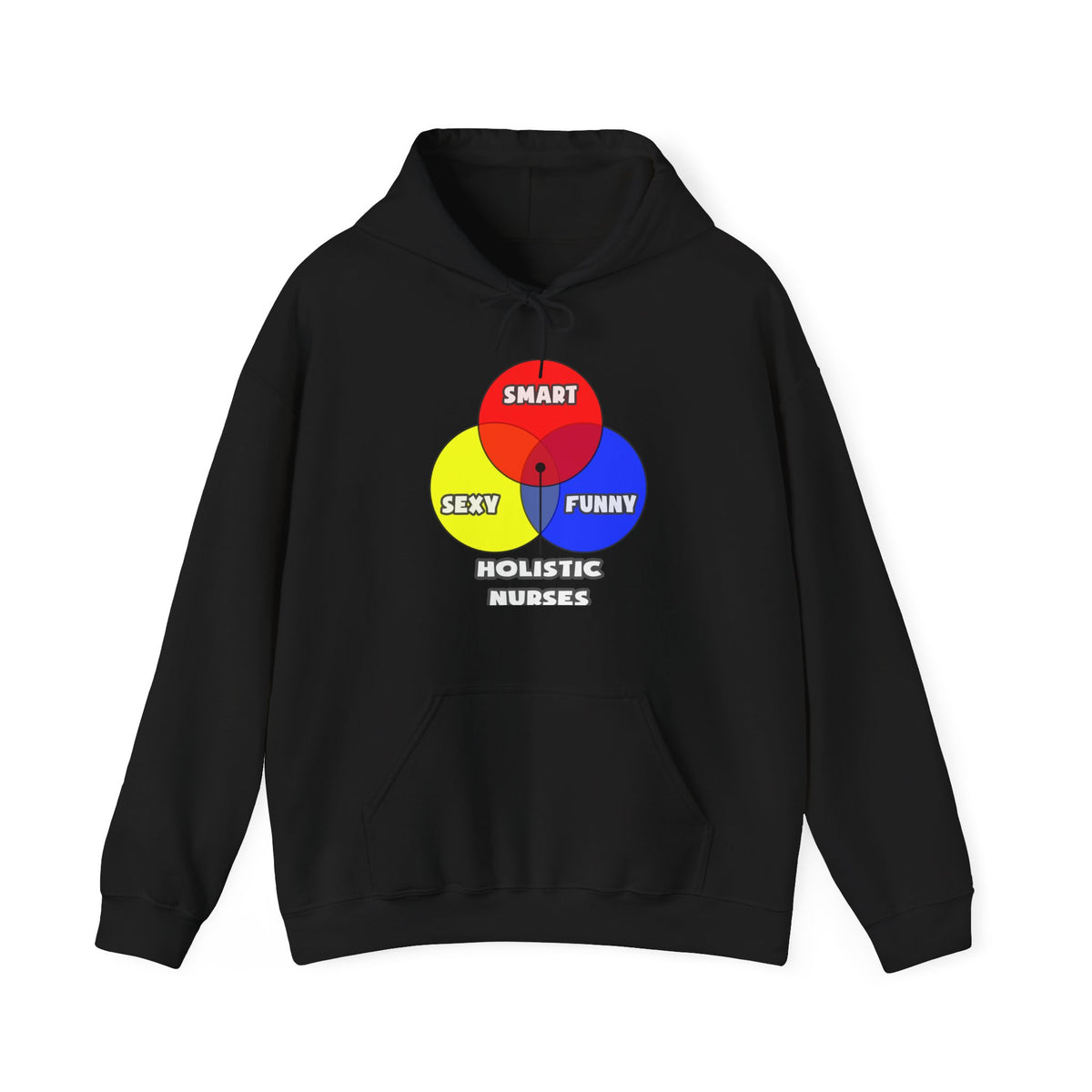 Venn Diagram .. Holistic Nurses - Unisex Heavy Blend™ Hooded Sweatshirt