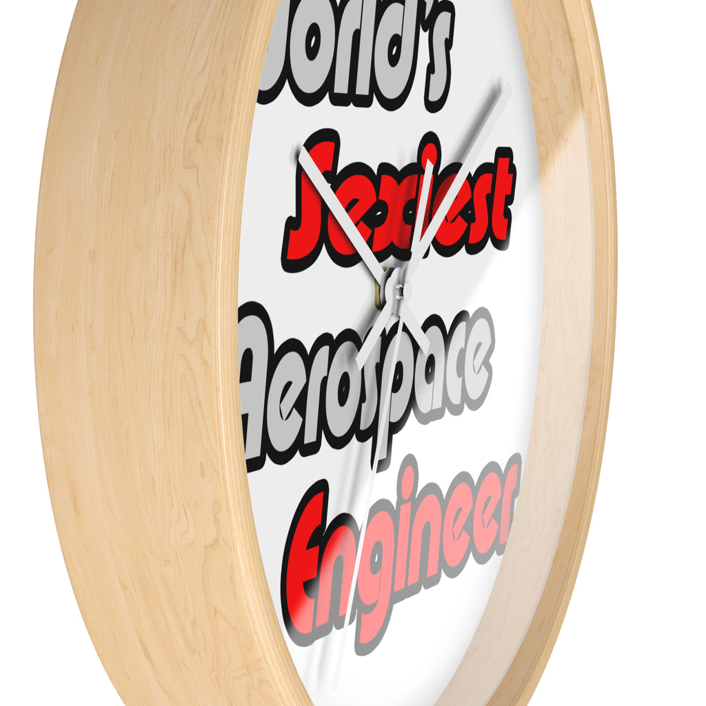 World's Sexiest Aerospace Engineer - Wall Clock