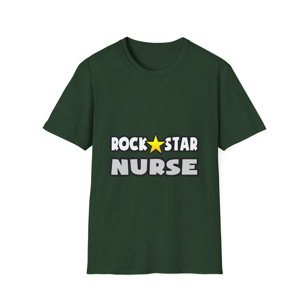 Rock Star Nurse (2) - Unisex Softstyle T-Shirt