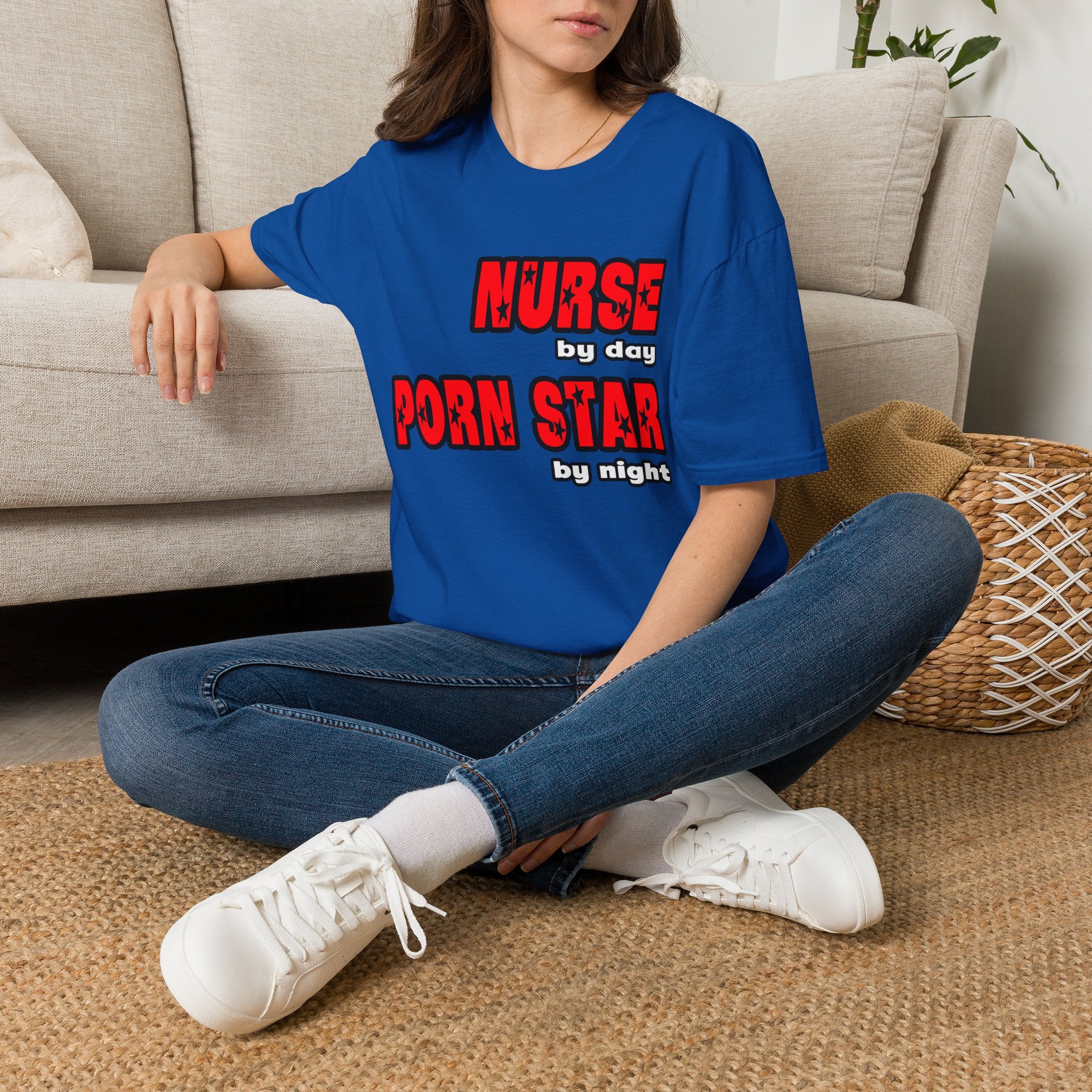 Nurse By Day...Porn Star By Night - Unisex Softstyle T-Shirt