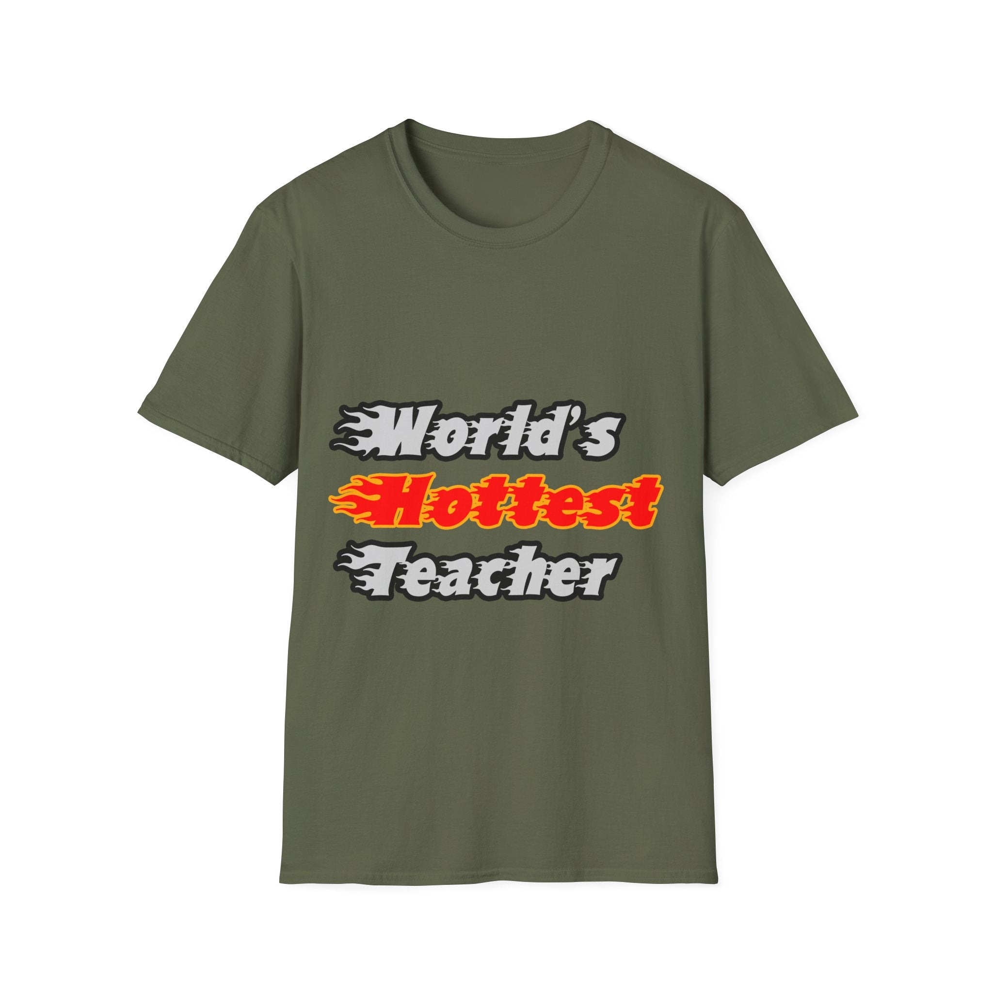 World's Hottest Teacher - Unisex Softstyle T-Shirt