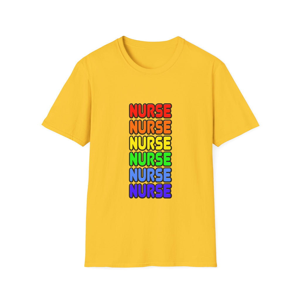 Rainbow Nurse - Unisex Softstyle T-Shirt