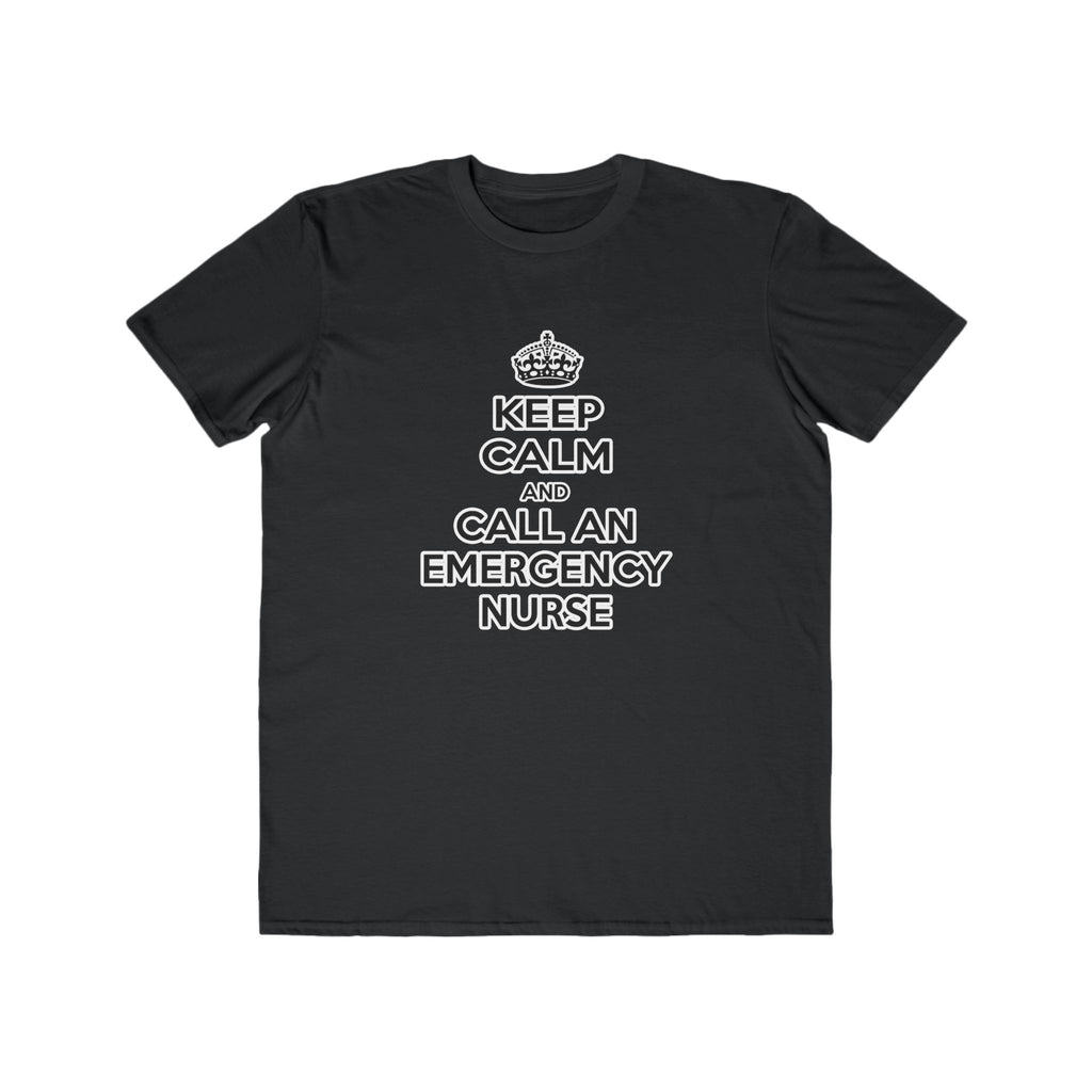 Keep Calm and Call an Emergency Nurse - Men's Lightweight Fashion Tee