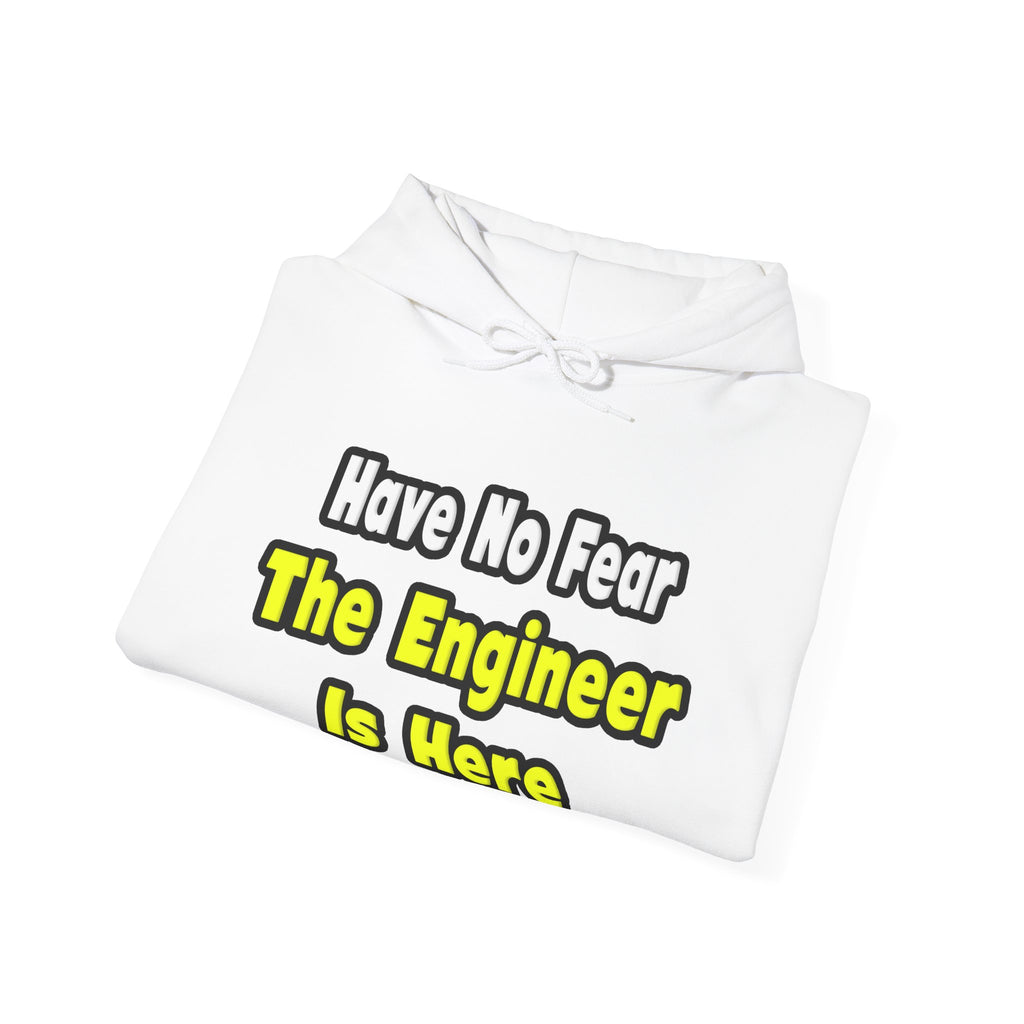 No Fear, The Engineer Is Here - Unisex Heavy Blend™ Hooded Sweatshirt