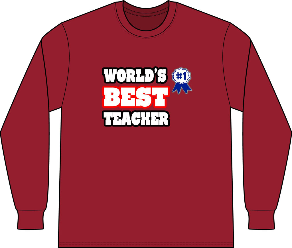 World's Best Teacher - Unisex Long Sleeve T-Shirt