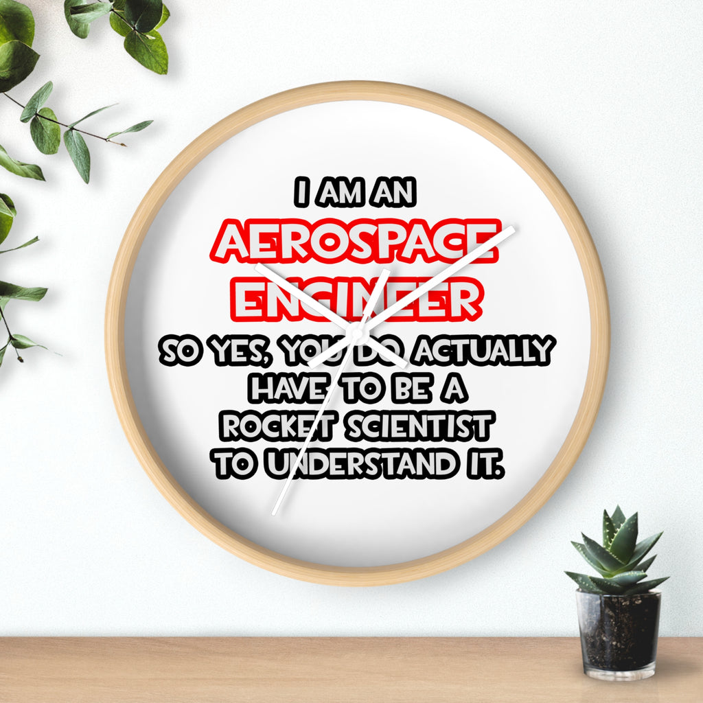 Rocket Scientist .. Funny Aerospace Engineer - Wall Clock