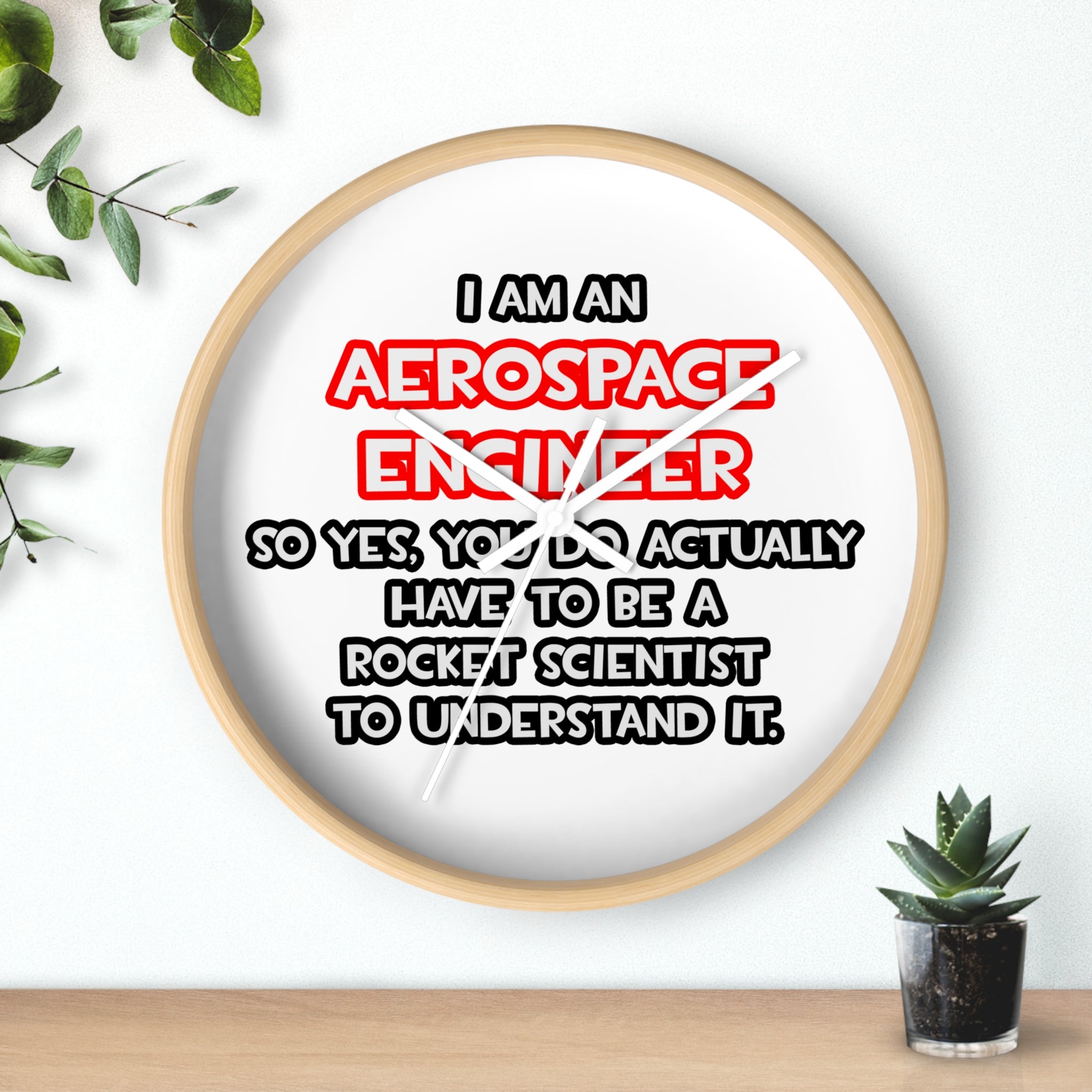 Rocket Scientist .. Funny Aerospace Engineer - Wall Clock