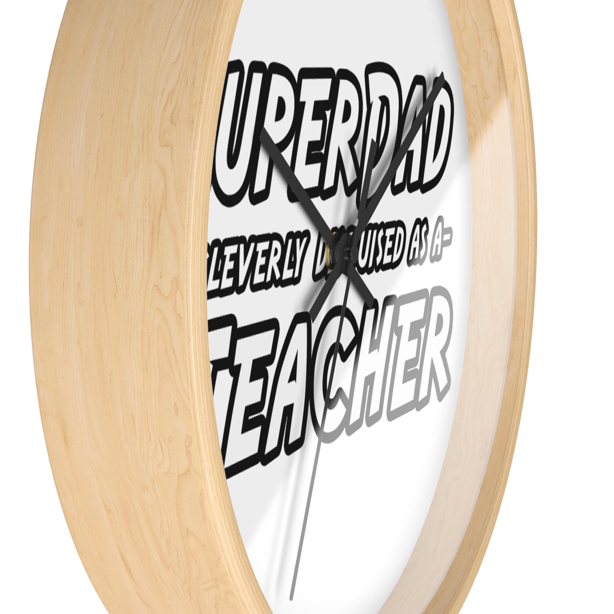superdad dark teacher - Wall Clock