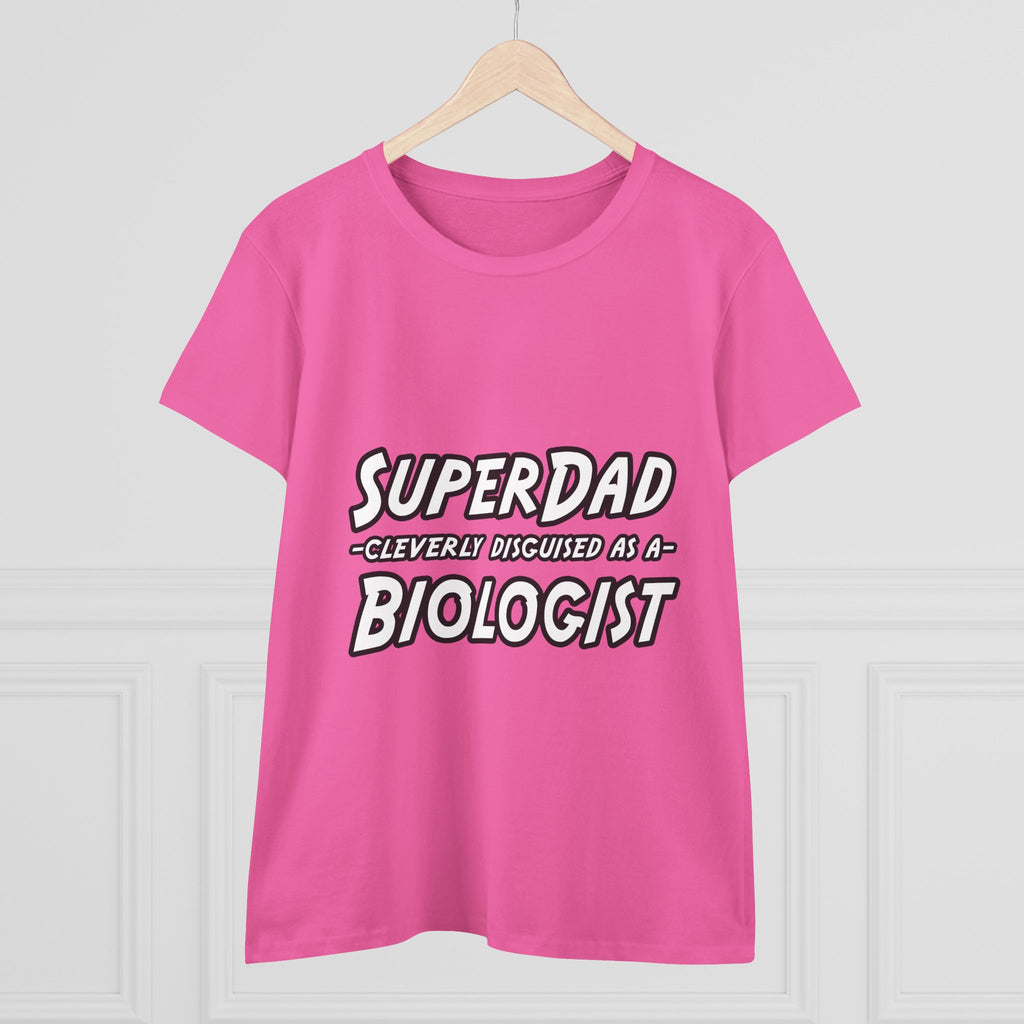 SuperDad Biologist - Women's Midweight Cotton Tee