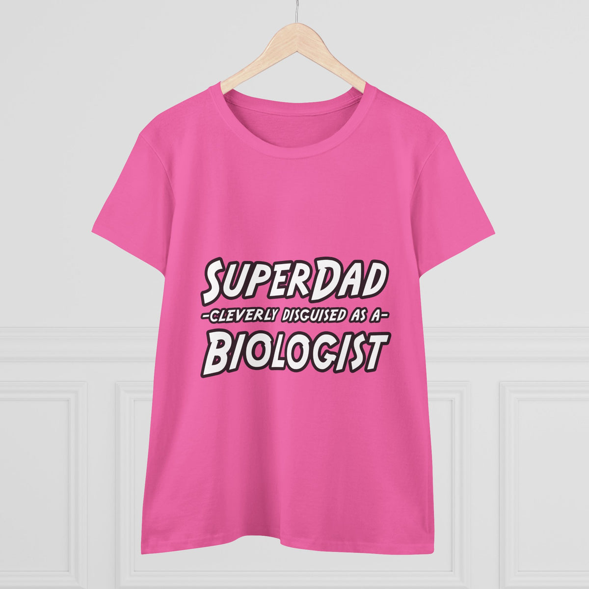 SuperDad Biologist - Women's Midweight Cotton Tee