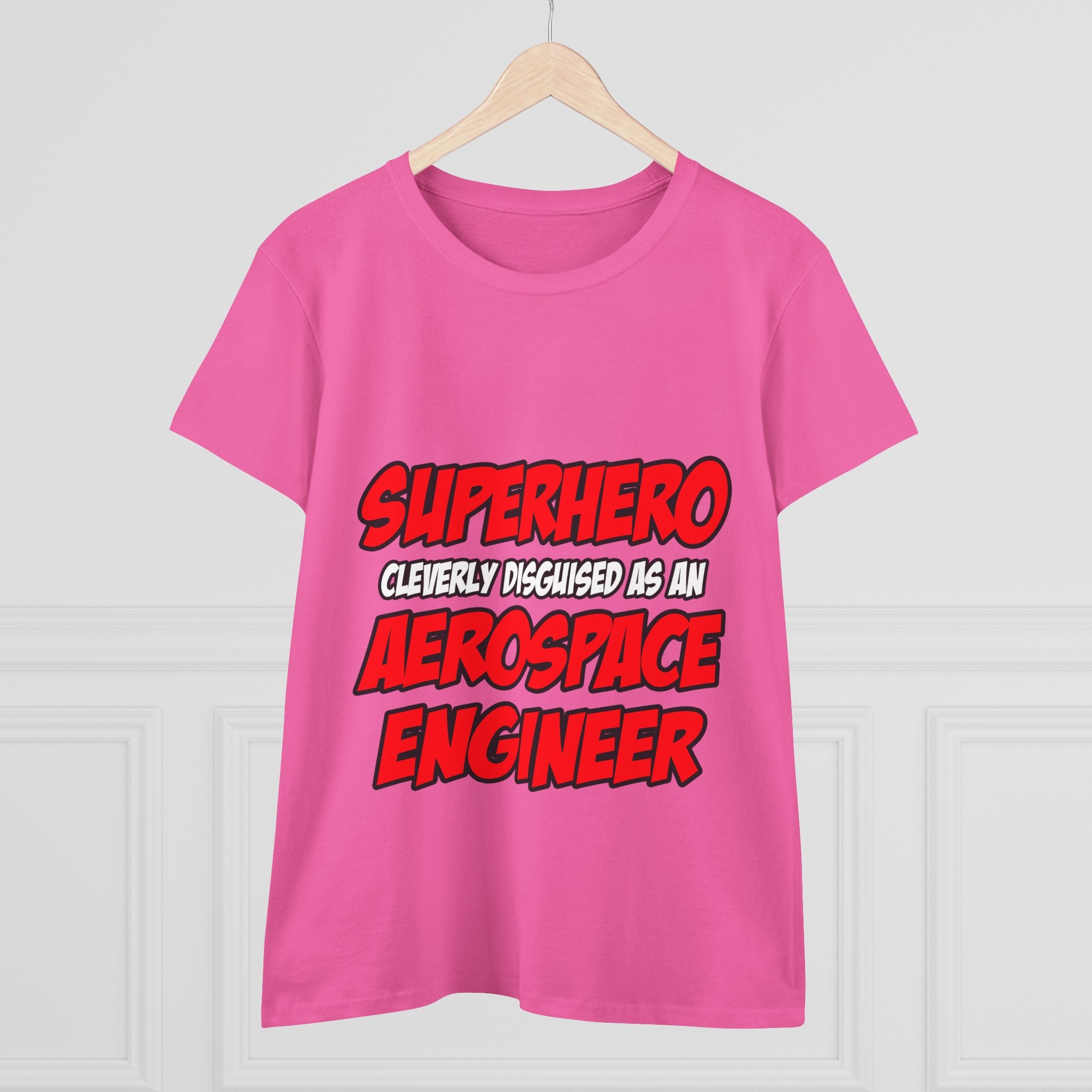 Superhero...Aerospace Engineer - Women's Midweight Cotton Tee