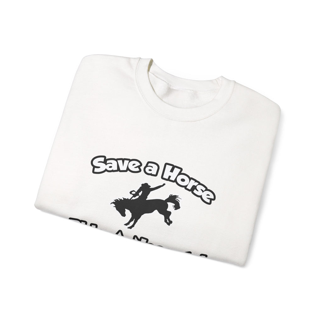 Save a Horse, Ride a Neonatal Nurse - Unisex Heavy Blend™ Crewneck Sweatshirt