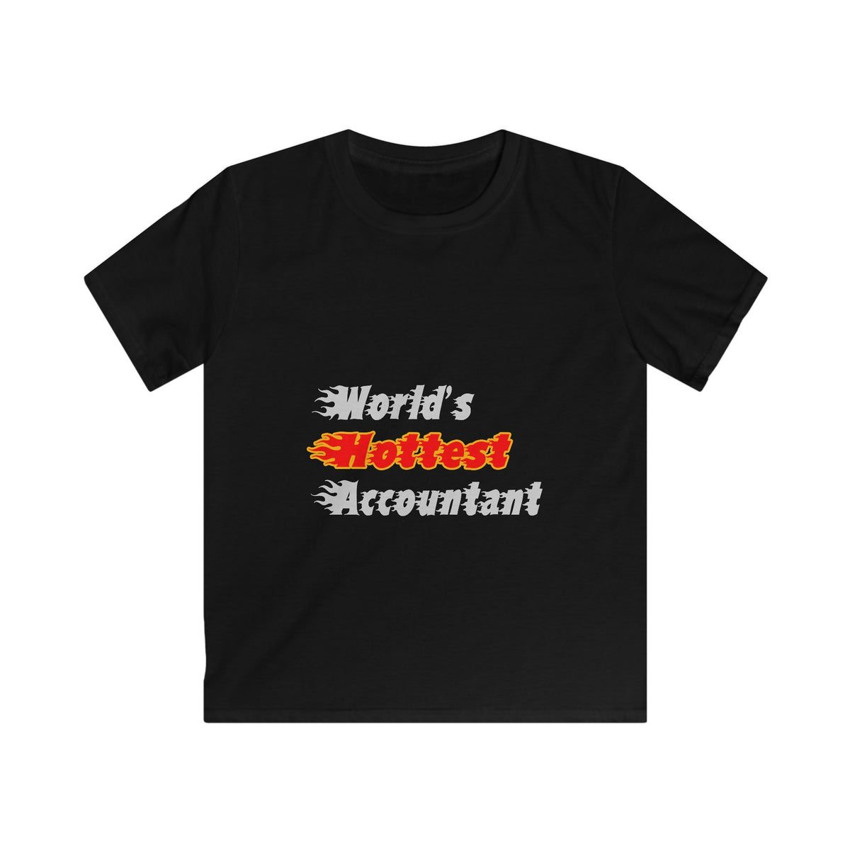 World's Hottest Accountant - Kids Softstyle Tee