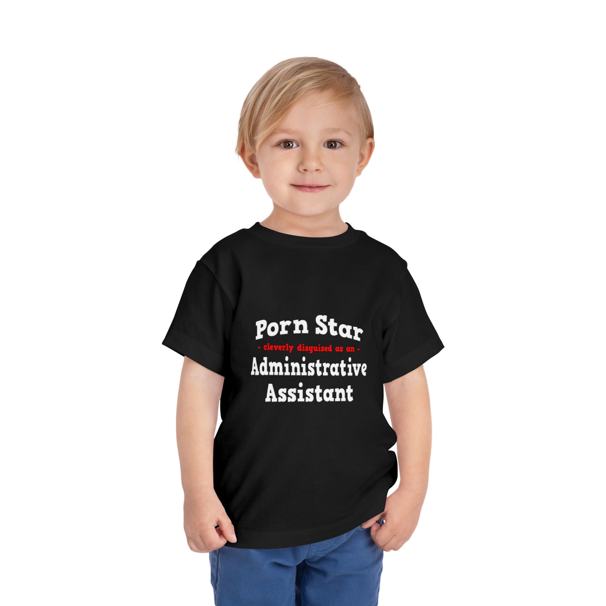Porn Star...Administrative Assistant - Toddler Short Sleeve Tee