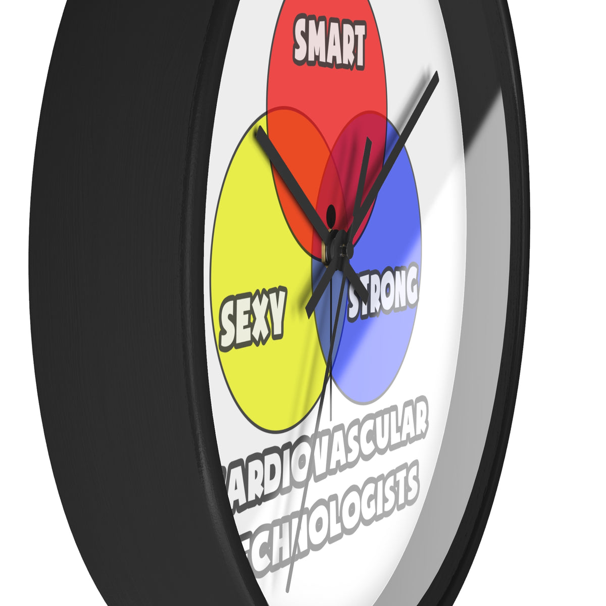Venn Diagram .. Cardiovascular Technologists - Wall Clock