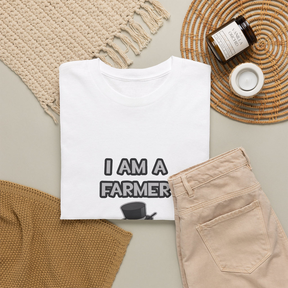 I Am A Farmer ... Not A Magician - Unisex Heavy Cotton Tee