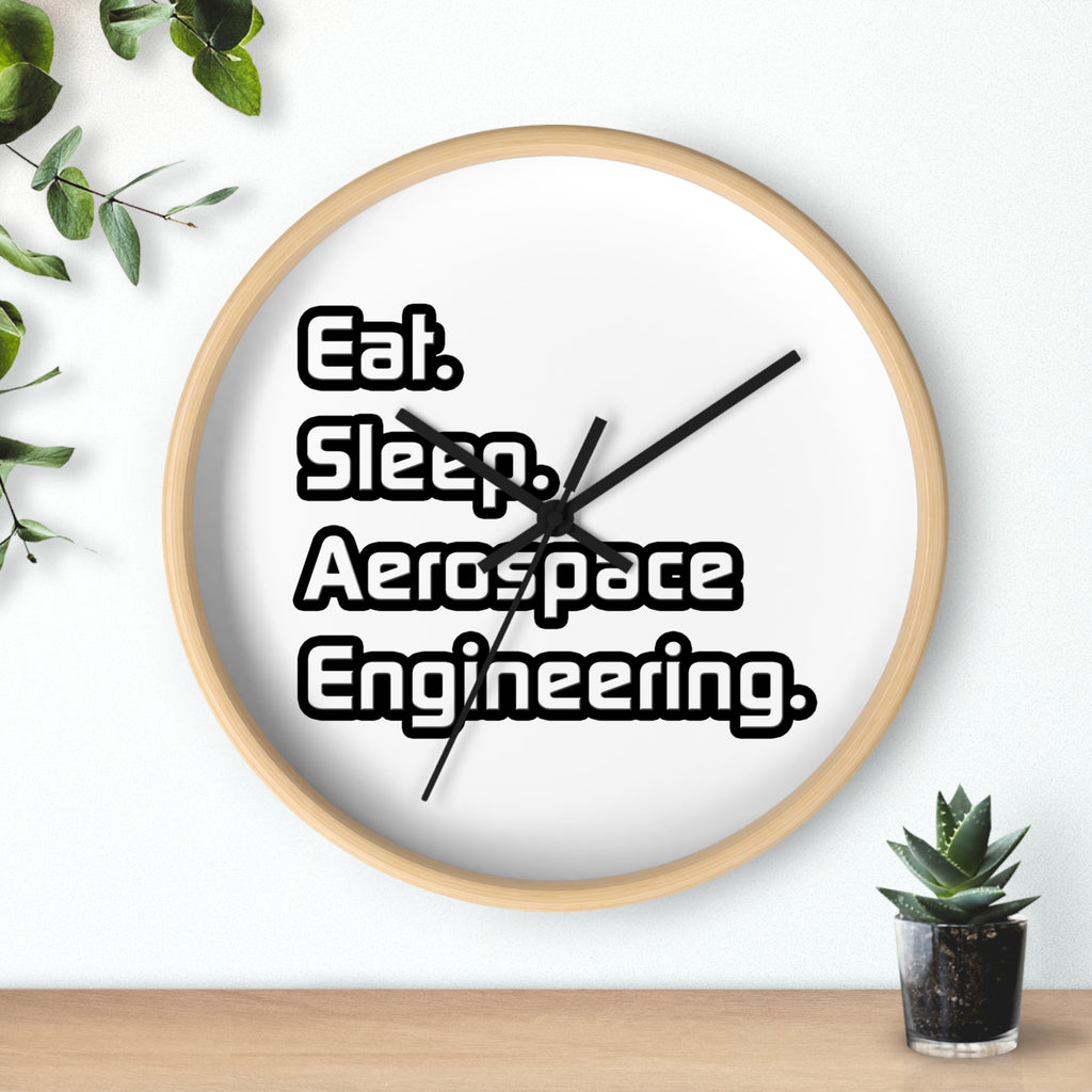 Eat. Sleep. Aerospace Engineering - Wall Clock