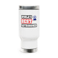 World's Best Astronomer - Stainless Steel Travel Mug with Handle, 14oz