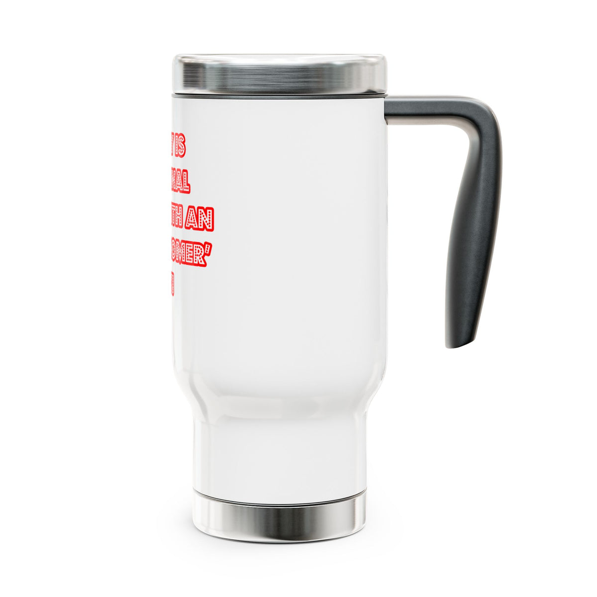 National 'Sleep With an Astronomer' Day - Stainless Steel Travel Mug with Handle, 14oz