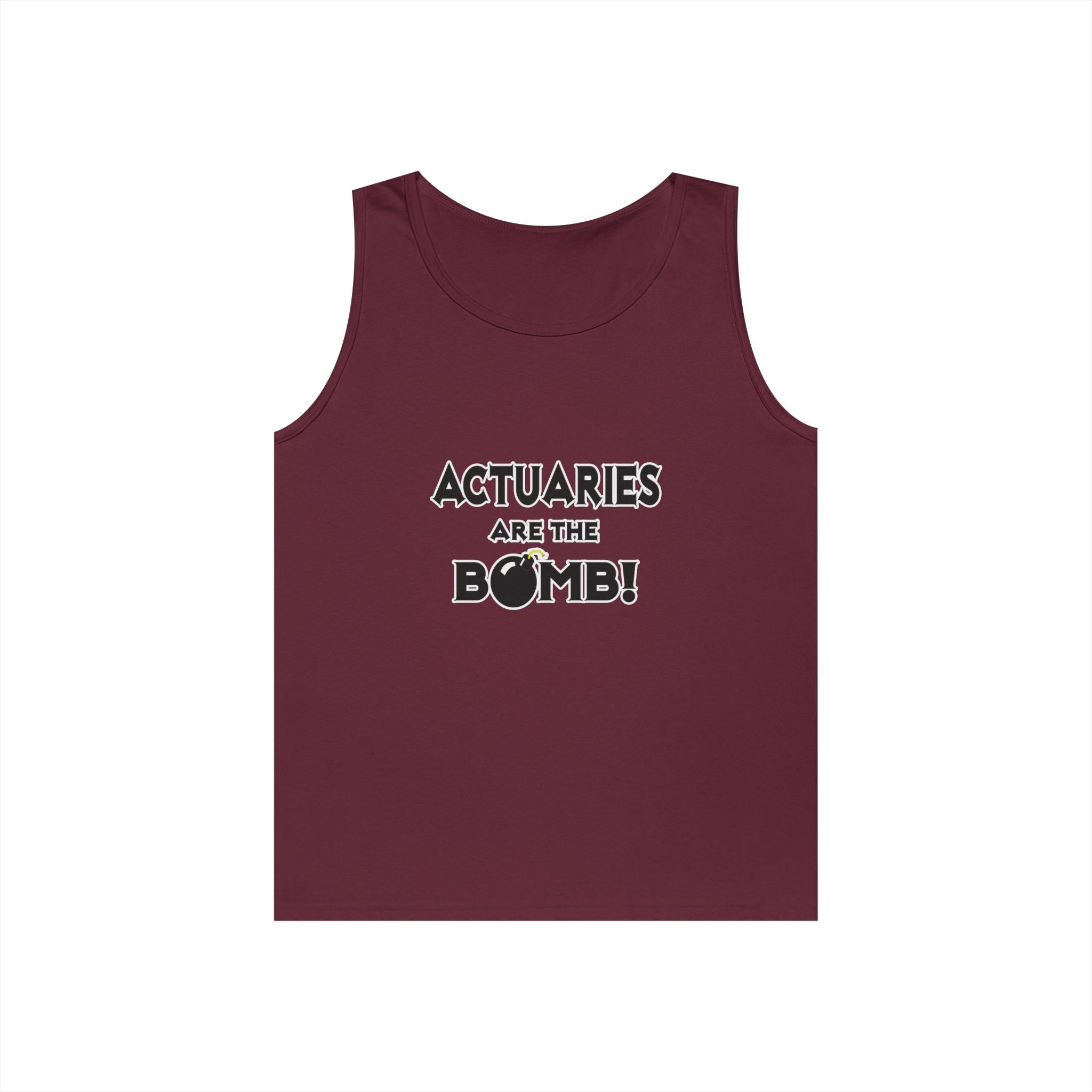 Actuaries Are The Bomb! - Unisex Heavy Cotton Tank Top