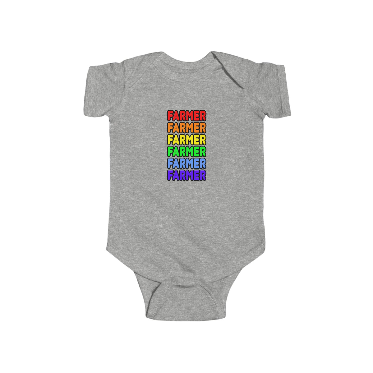 Rainbow Farmer - Infant Fine Jersey Bodysuit