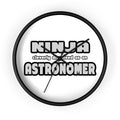 Ninja Cleverly Disguised As An Astronomer - Wall Clock