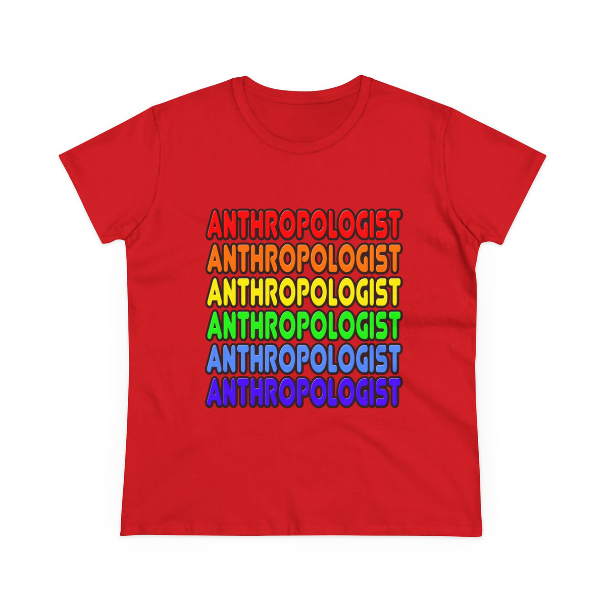 Rainbow Anthropologist - Women's Midweight Cotton Tee