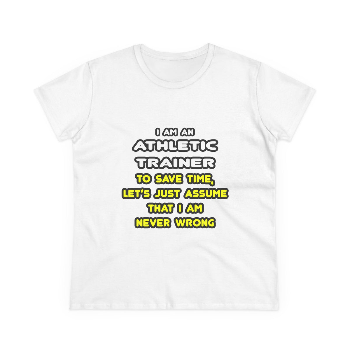 Funny Athletic Trainer T Shirts - Women's Midweight Cotton Tee