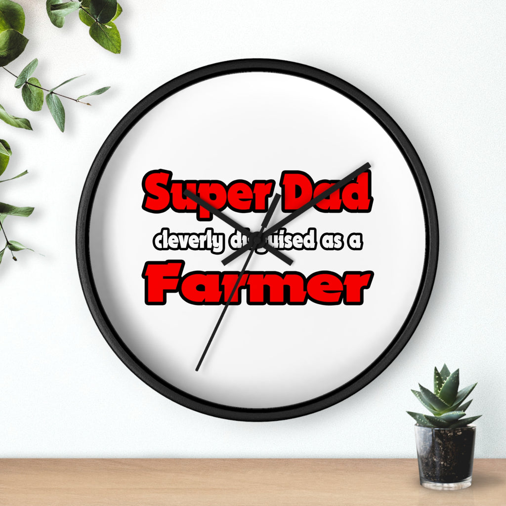 Super Dad ... Farmer - Wall Clock