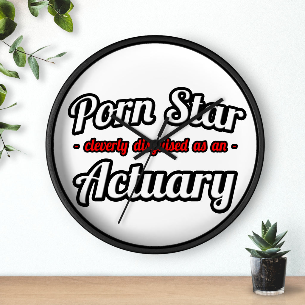 Porn Star ... Actuary - Wall Clock