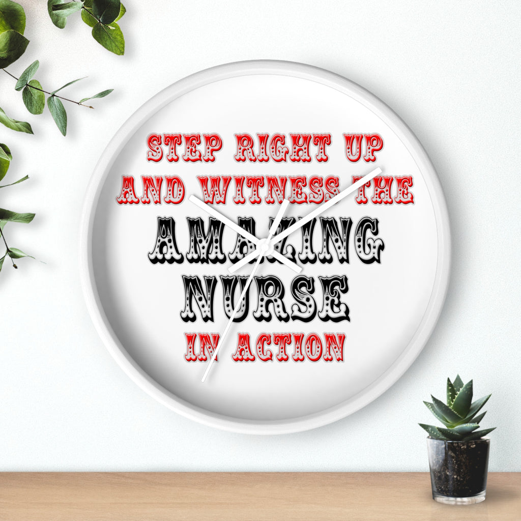 Amazing Nurse In Action - Wall Clock