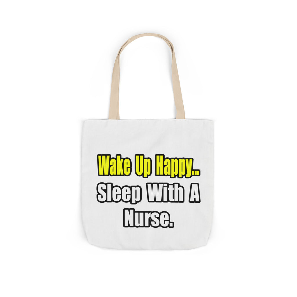 Sleep With a Nurse - Canvas Tote Bag, 5-Color Straps