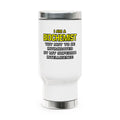 Biochemist...Superior Intelligence - Stainless Steel Travel Mug with Handle, 14oz