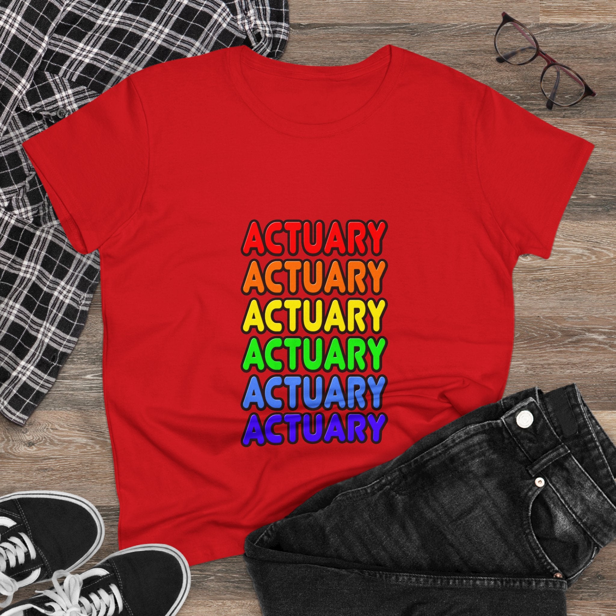 Rainbow Actuary - Women's Midweight Cotton Tee